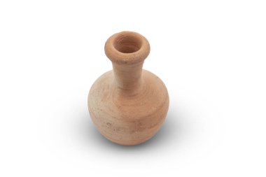 Çömlek sürahisi beyaz arkaplanda izole edildi