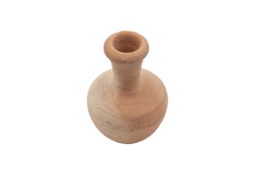 Çömlek sürahisi beyaz arkaplanda izole edildi