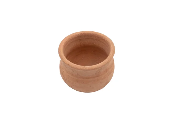 Keramik Kanna Isolerad Vit Bakgrund — Stockfoto