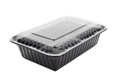 Plastik kapaklı plastik yiyecek ambalaj tepsisi