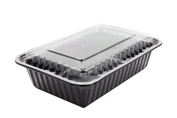 Plastic Food Packaging Tray Clear Plastic Cover — Stockfoto