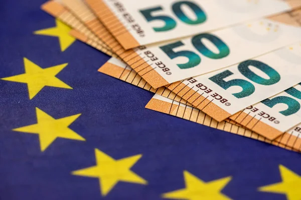 Euro Sedlar Glag Europa Finansieringskoncept — Stockfoto