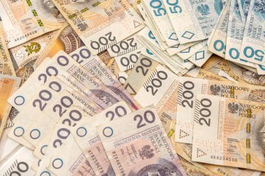 Tasarım için arka plan olarak para cilası. finansal kavram