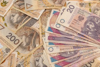Polonya parası Zloty, 2050, 200 pln. finansal kavram