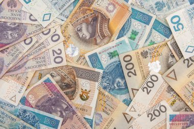 Tasarım için arka plan olarak para cilası. finansal kavram