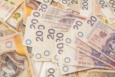 Polonya para birimi 2050 PLN. İş ve mali konsept. 