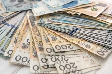 İş finansmanı kavramı olarak dolar ve Polonya zloti PLN