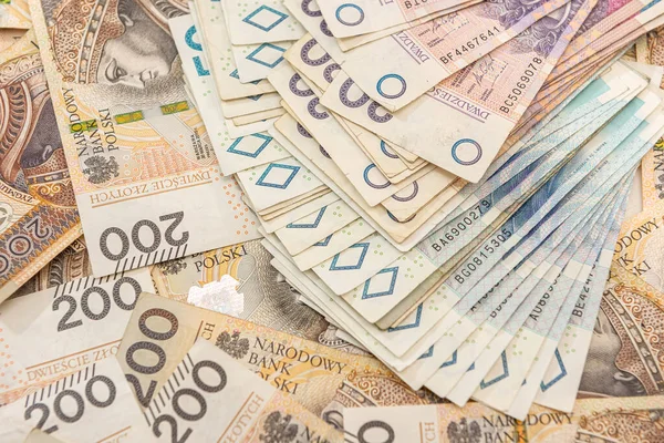 Польская Валюта 200 Pln Бизнес Финансовая Концепция — стоковое фото