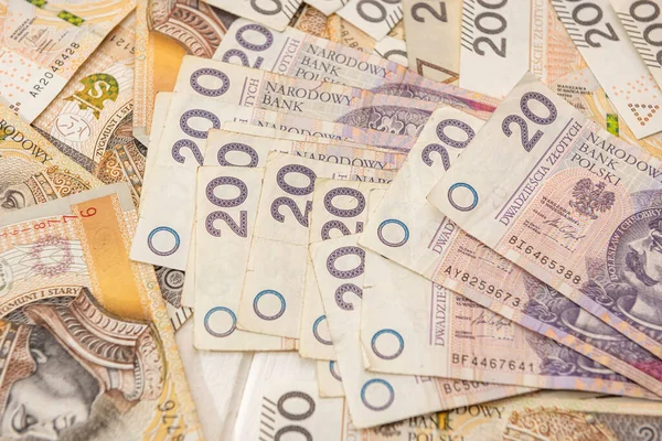 Польська Валюта 200 Рублів Бізнес Фінансова Концепція — стокове фото