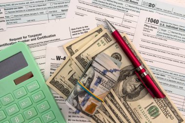 Mali belge, muhasebe para hesap makinesi vergilendirmesi 1040