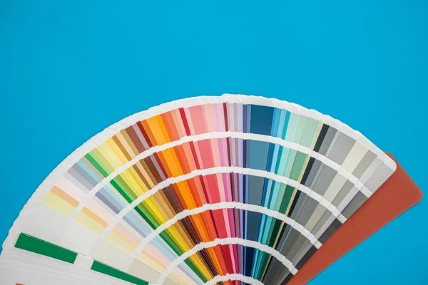 Blue Background Laid Out Multicolored Patterns Isolated Design Concept — Fotografia de Stock