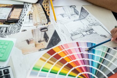 Tasarımcıların iş yerlerinde seçtiği iç mekan renkleri .