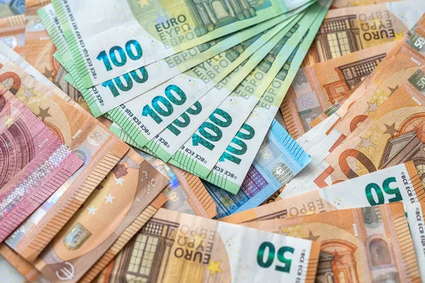 Investovat Eurobankovku Jako Finanční Zázemí Obchodní Peněžní Koncept — Stock fotografie