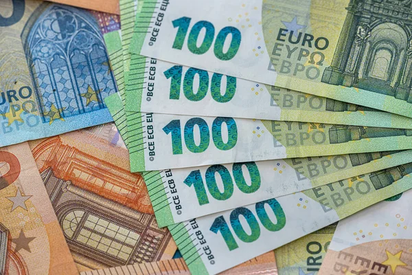 Investissement Billet Euros Comme Contexte Financier Concept Entreprise Argent — Photo