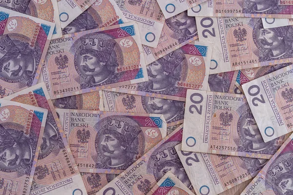 100 Pln Stapel Pools Geld Zloty — Stockfoto