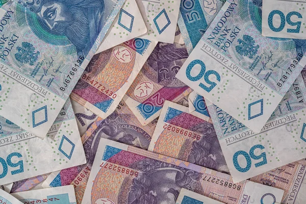 Польські Національні Гроші Злотих Підстава Фінансів — стокове фото