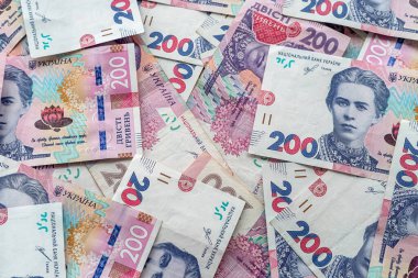 a large amount of bribes in Ukrainian currency is on the table after their withdrawal. The concept of corruption