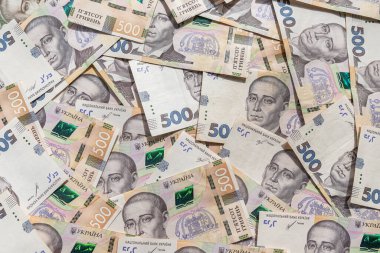 500 bin Ukrayna para birimi. Finans konsepti, UAH, maaş