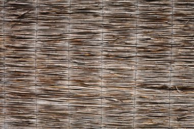 Soyut arkaplan. Saman çiti. Doğal malzemelerin arka planı.
