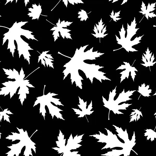 Nahtloses Muster Getrocknete Herbstblätter Für Druck Und Dekoration Die Blätter — Stockfoto