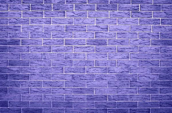 Fondo Abstracto Textura Pared Ladrillo Teñido Color Púrpura Muy Peri — Foto de Stock