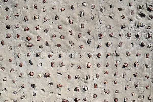 Abstract Background Relief Texture Wall Made Gray Cement Small Stones — Stock Fotó