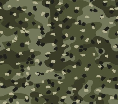 Soyut vektör askeri kamuflaj modeli, tekstil üzerinde moda ordu dokusu