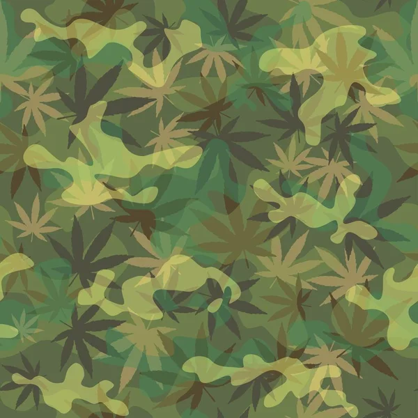 Abstract Vector Military Camouflage Pattern Trendy Army Texture Textiles — Stock Vector