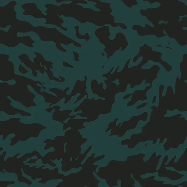 Camuflagem Padrão Vetor Sem Costura Textura Militar Uniforme Exército Ornamento — Vetor de Stock