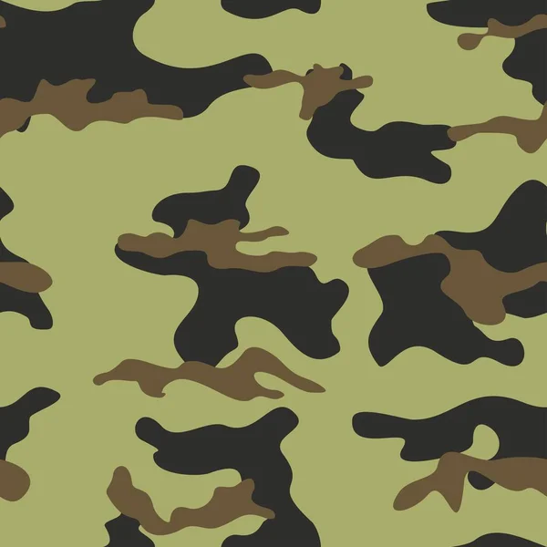 Patrón Sin Costura Vector Camuflaje Textura Militar Uniforme Del Ejército — Archivo Imágenes Vectoriales