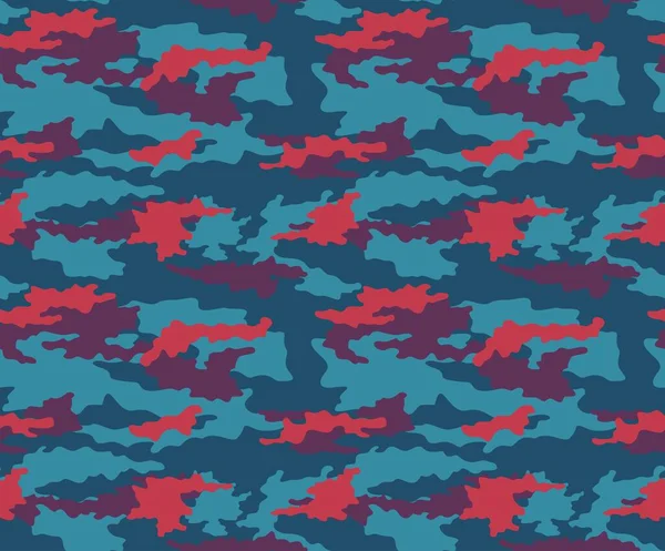 Camouflage Vektor Nahtlose Muster Militärische Textur Armeeuniform Ornament — Stockvektor