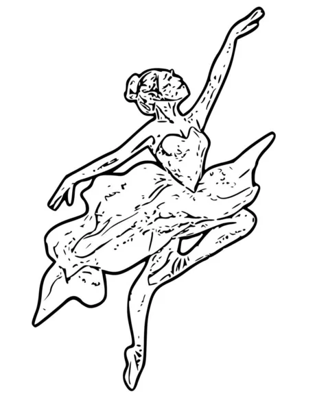 Ballerines Dansantes Avec Papillon — Image vectorielle
