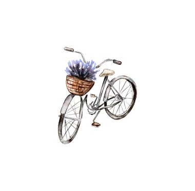 El yapımı paslı demir bisiklet.