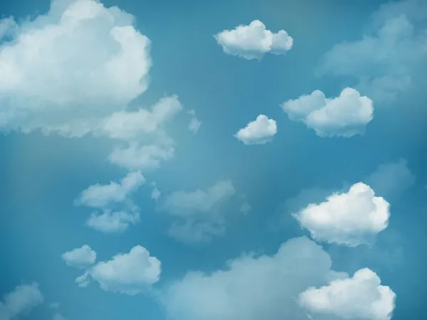 Céu Textura Fundo Com Nuvens Estrelas Brilhantes Fantasia Cor Azul — Fotografia de Stock