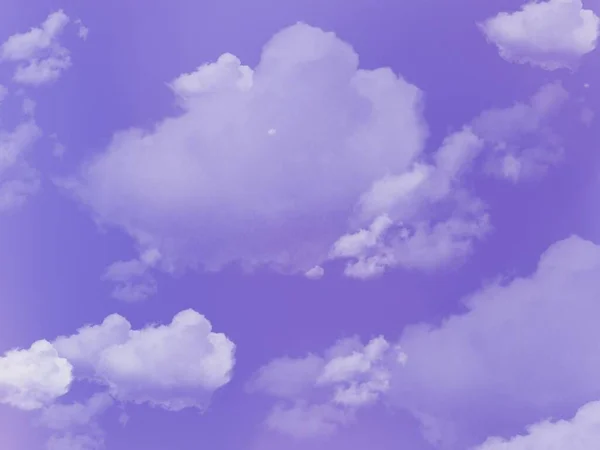 Céu Textura Fundo Com Nuvens Estrelas Brilhantes Fantasia Cor Roxa — Fotografia de Stock