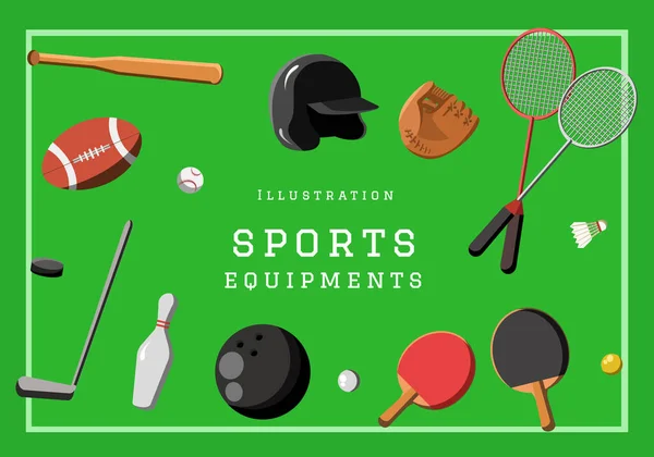 Illustration Équipement Sport Clip Art — Image vectorielle