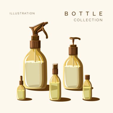  Sanat Şişesi Koleksiyonu Çizim Vektörü