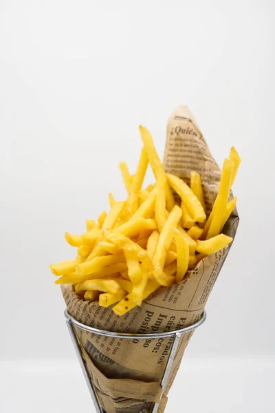 Cone Rustic Fries Take Away — Foto de Stock