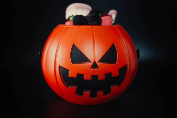 Pumpkin Stuffed Treats Halloween Night — Stock Photo, Image