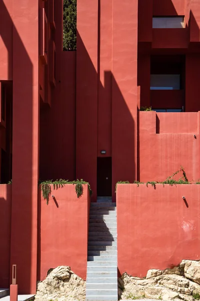 Muralla Roja Κτίριο Calpe Ισπανία Καλαμάρια Παιχνίδι — Φωτογραφία Αρχείου