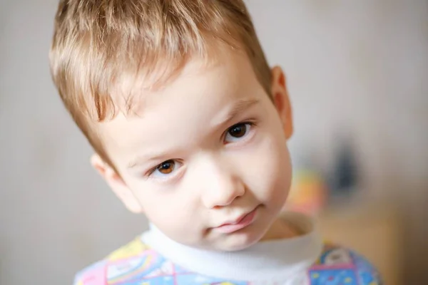 Jongen Kind Gezicht Kind Jeugd Uitdrukking — Stockfoto