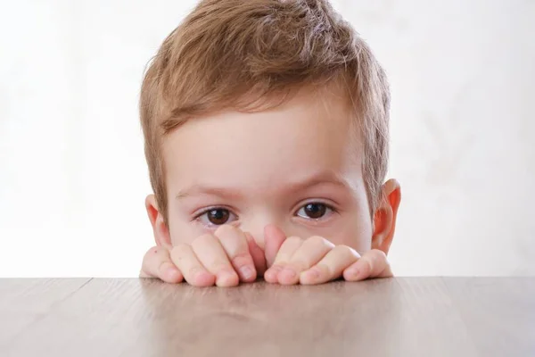 Menino Criança Rosto Criança Infância Pequeno — Fotografia de Stock