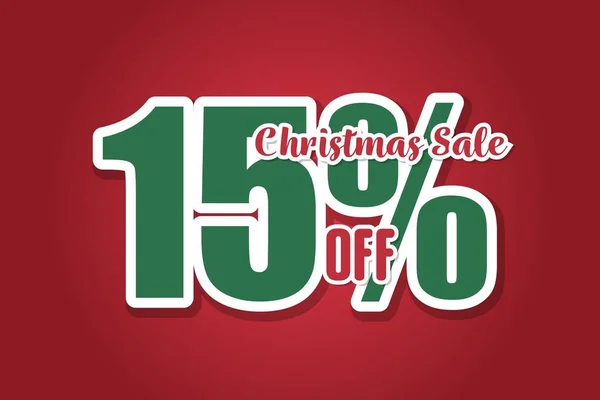 Christmas Sales Red Background Price Labele Sale Promotion Market Discount — Archivo Imágenes Vectoriales