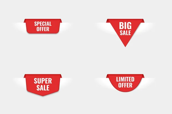 Sale Label Banner Background Vector Hot Offer Promotion Abstract — Archivo Imágenes Vectoriales
