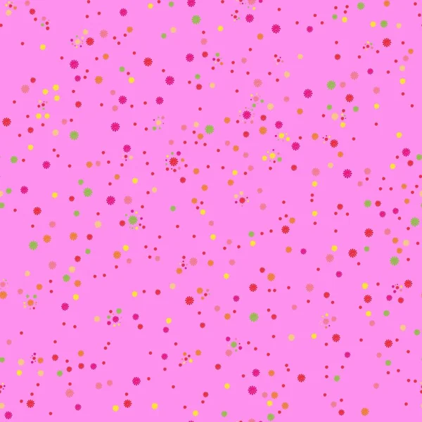 Purple Pink Floral Flower Wallpaper Seamless Vector Pattern Illustration Decoration — Vetor de Stock