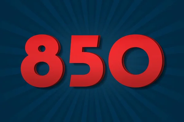850 Восемьсот Пятьдесят Число Шаблонов Шаблона Плаката Дизайн Фоновой Этикетки — стоковое фото