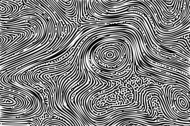 Turing ornament halftone puzzle pattern. diffuse retro