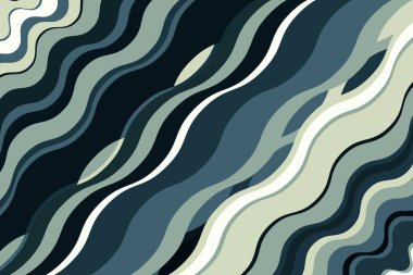 Çoklu renk dalgası soyut sanat arkaplan vektör tasarımı. arkaplan illüstrasyonu