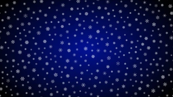 Azul Natal Fundo Neve Ilustração Xmas Inverno Decoração Floco Neve —  Vetores de Stock