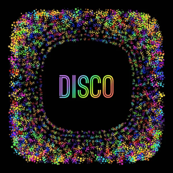 Illustration Design Disco Retro Vector Party Background Abstract Light — Stock Vector